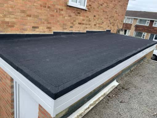 This is a photo of a flat roof installation carried out in Rochester, Kent Works have been carried out by Rochester Roofing